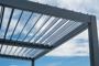 Pérgola bioclimática motorizada AGOSTA 4x3m con iluminación LED, 250cm de altura - Aluminio gris thumbnail 10