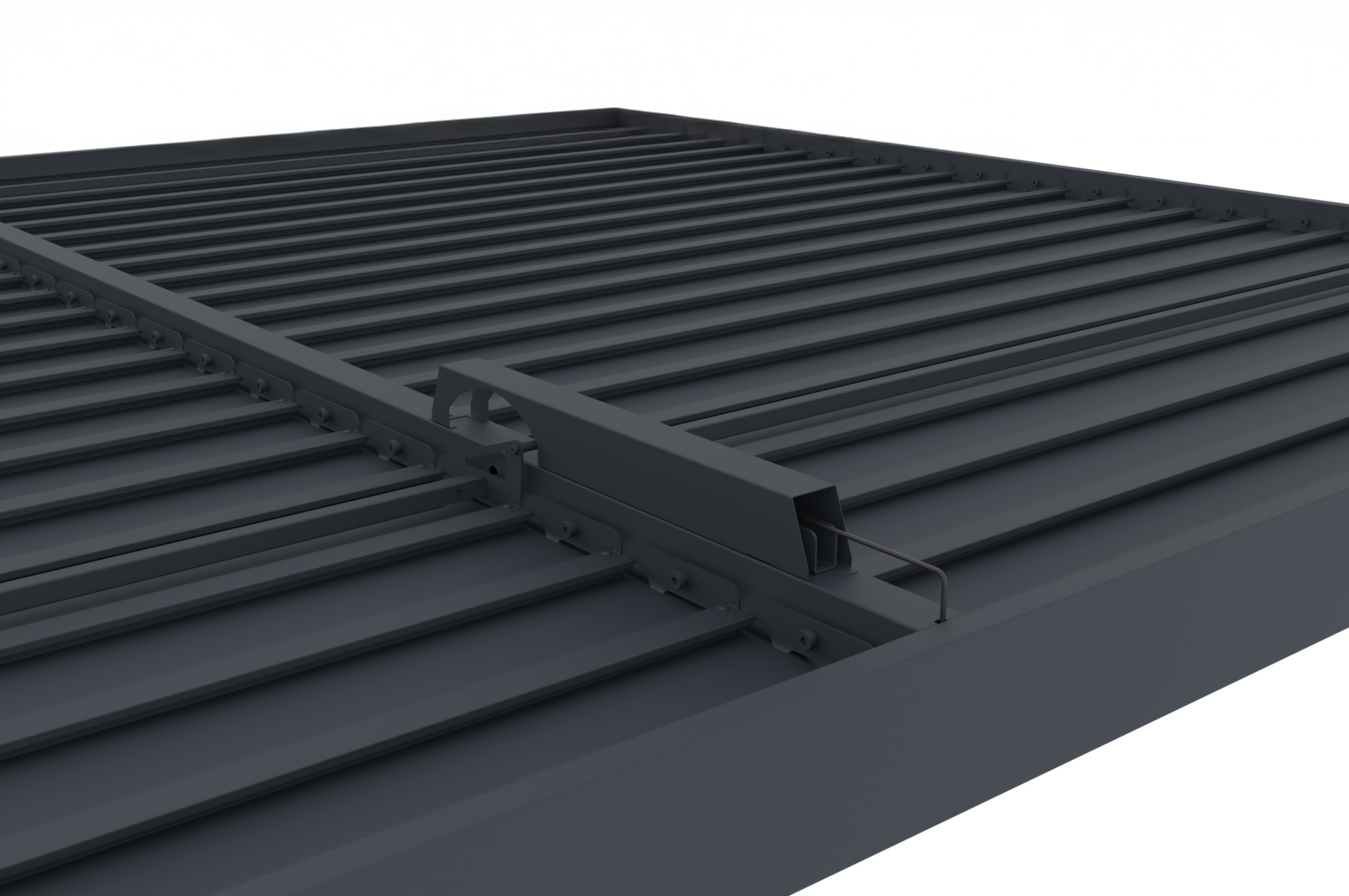 AGOSTA 4x3m motoros bioklimatikus pergola szabadon álló LED világítással, 250cm magas - Szürke alumínium 13