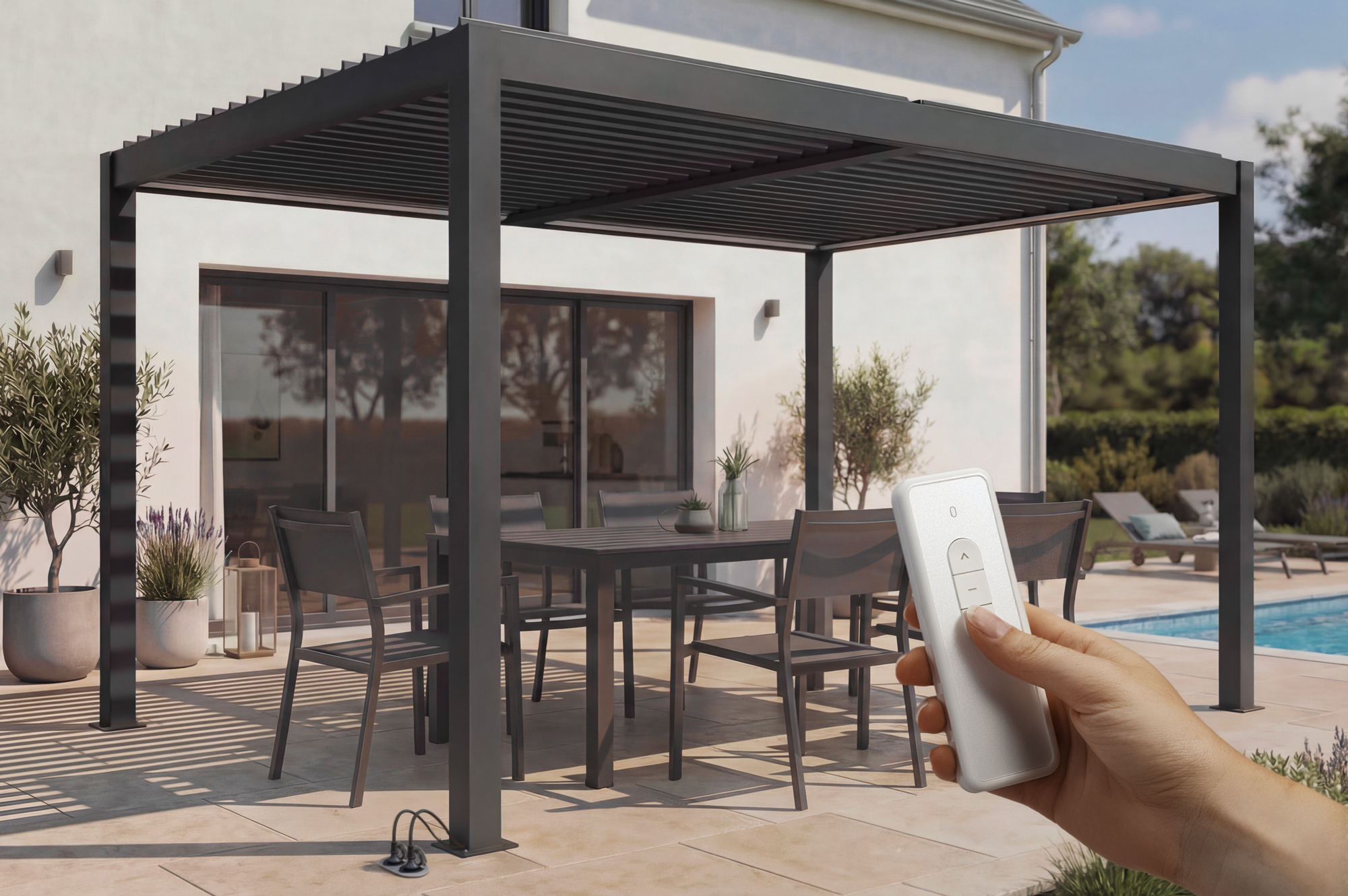 Pergola bioclimatique motorisée