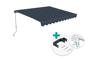 VECCHIO 3x2.5m grey monobloc awning with ceiling fixing