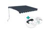 VECCHIO 2.5x2m grey monobloc awning with ceiling fixing