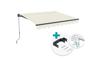 VECCHIO 2.5x2m beige monobloc awning with ceiling fixing