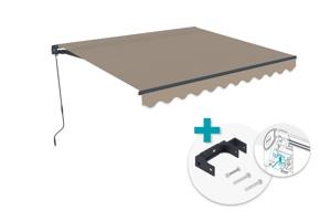 VECCHIO 3x2,5m-es bézs monoblokk napellenző mennyezeti rögzítéssel main image