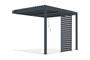 PIANA bioklimatska pergola 3x2m iz antracitno sivega aluminija z 1 žaluzijo za zasebnost thumbnail 3