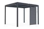 PIANA brīvstāvoša bioklimatiskā pergola 3x2,5m pelēks alumīnijs ar 1 privātuma nodrošināšanas žalūzijām thumbnail 2