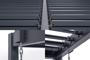 PIANA freestanding bioclimatic pergola 3x2.5m grey aluminum with 3 privacy louvers thumbnail 8