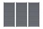 Set de 3 paravane de intimitate VENTO pentru pergolă, 92 cm, lamele cu jaluzele din aluminiu gri - pentru pergola bioclimatică PIANA thumbnail 2
