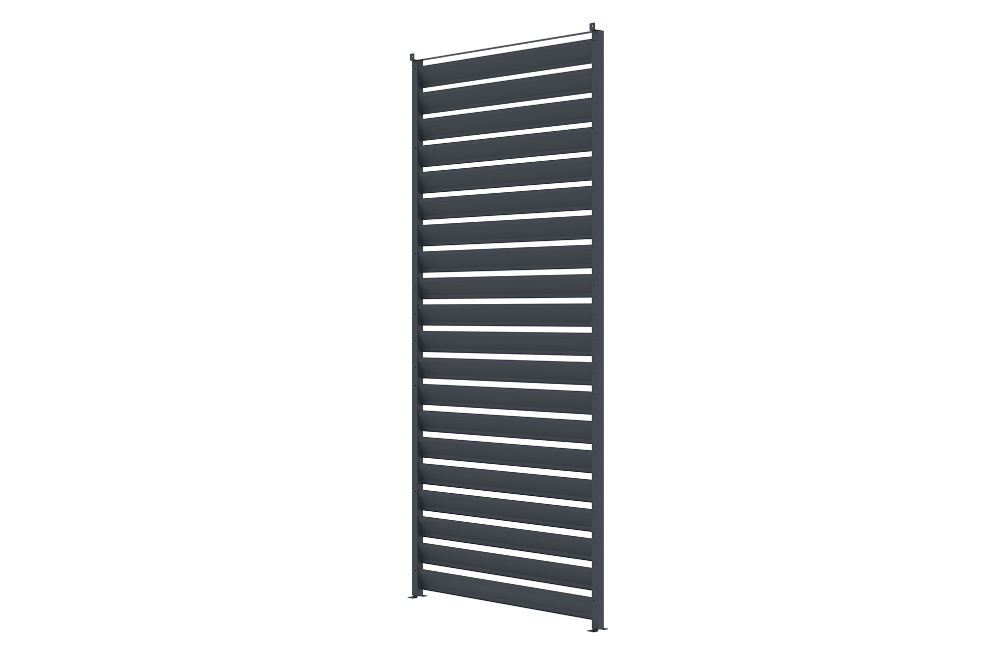 Set de 3 paravane de intimitate VENTO pentru pergolă, 92 cm, lamele cu jaluzele din aluminiu gri - pentru pergola bioclimatică PIANA 7