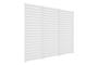 Set of 3 VENTO pergola privacy screens, 92 cm, white aluminum louvered slats - for PIANA bioclimatic pergola thumbnail 3