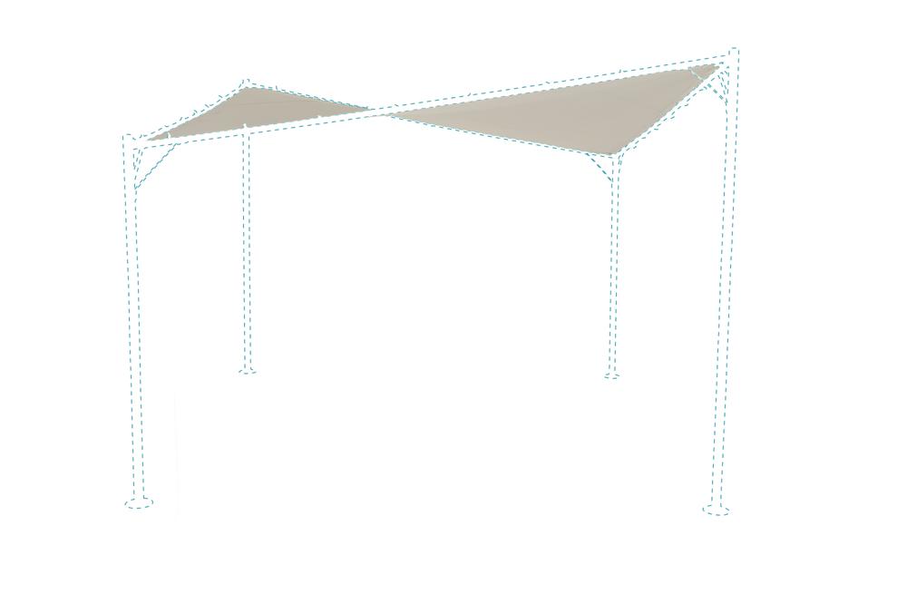 Panza acoperis bej 350*350 cm pentru pergola CALA