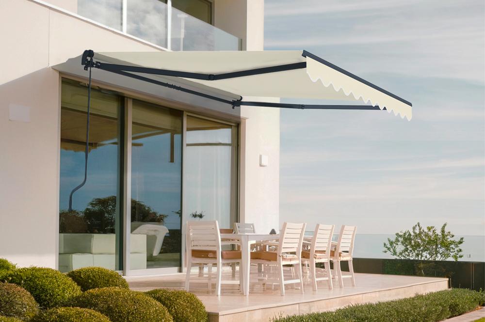 Store banne monobloc beige VECCHIO 3x2,5m