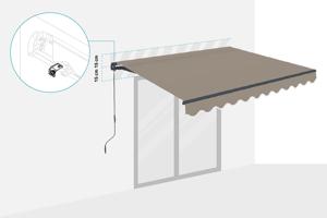 Toldo para terraza VECCHIO 3x2,5m topo 3