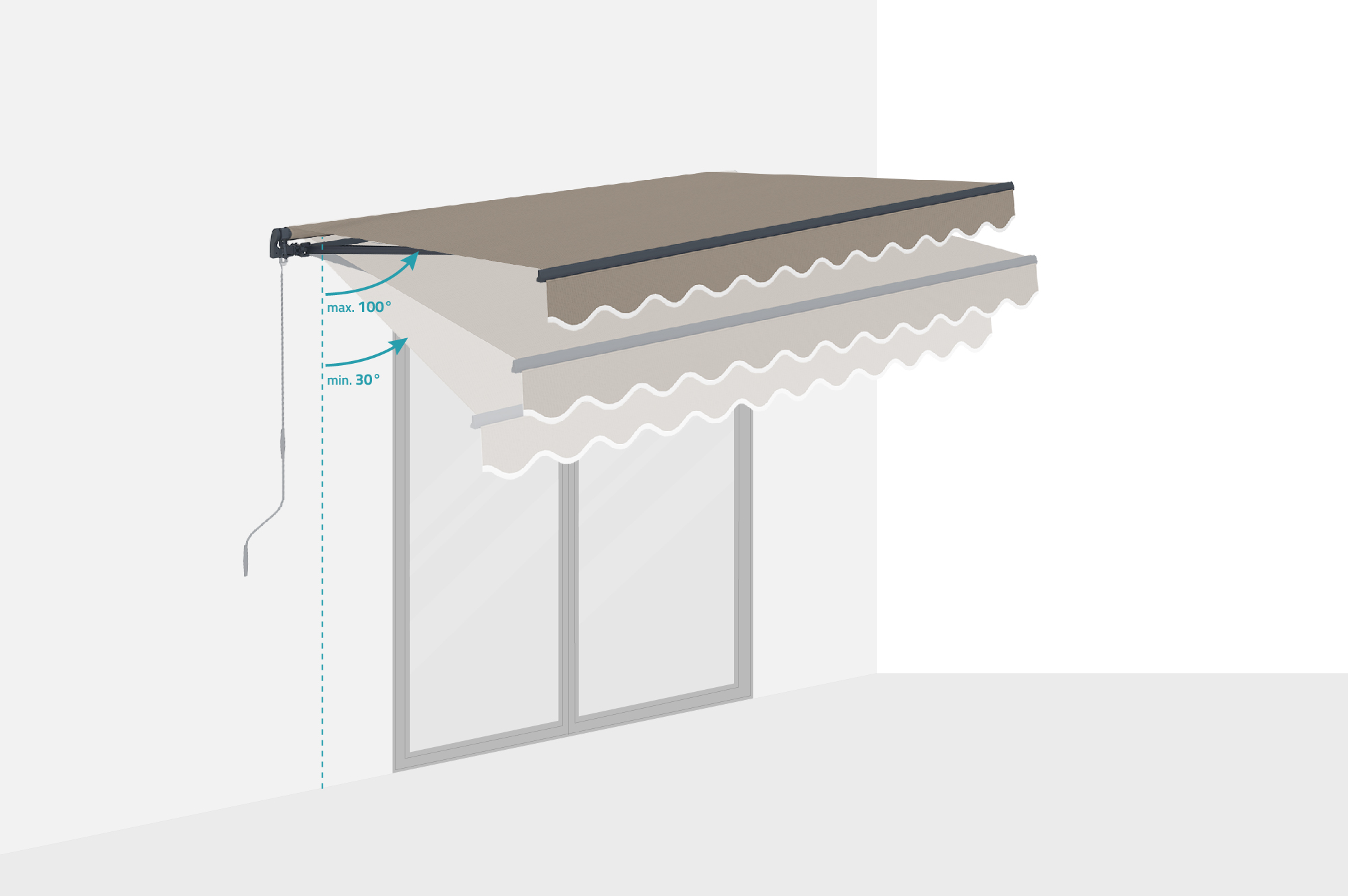 Toldo para terraza VECCHIO 3x2,5m topo 5