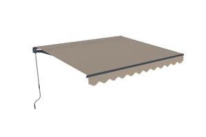 VECCHIO einteilige Markise 4m x 3m Taupe 8