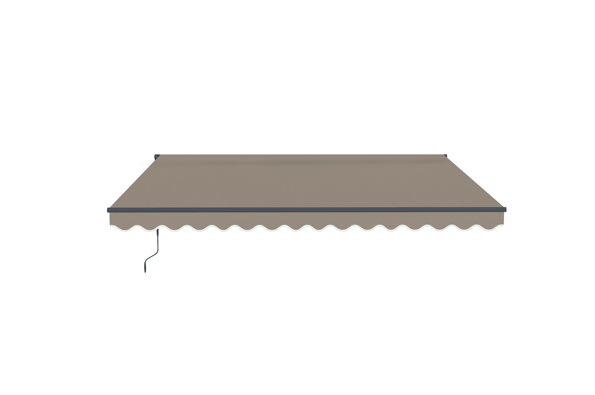 VECCHIO einteilige Markise 4m x 3m Taupe 6