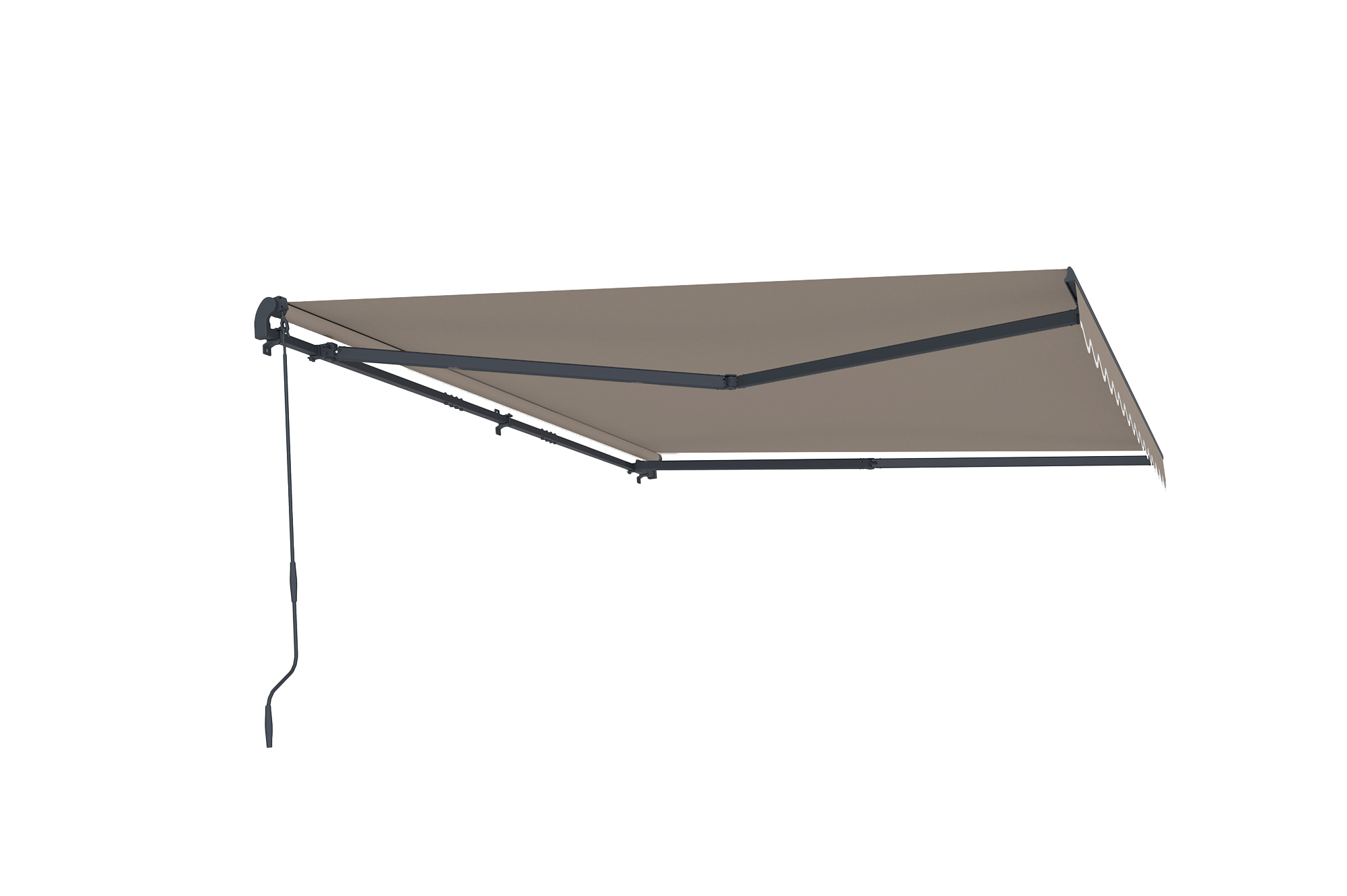 VECCHIO einteilige Markise 4m x 3m Taupe 9