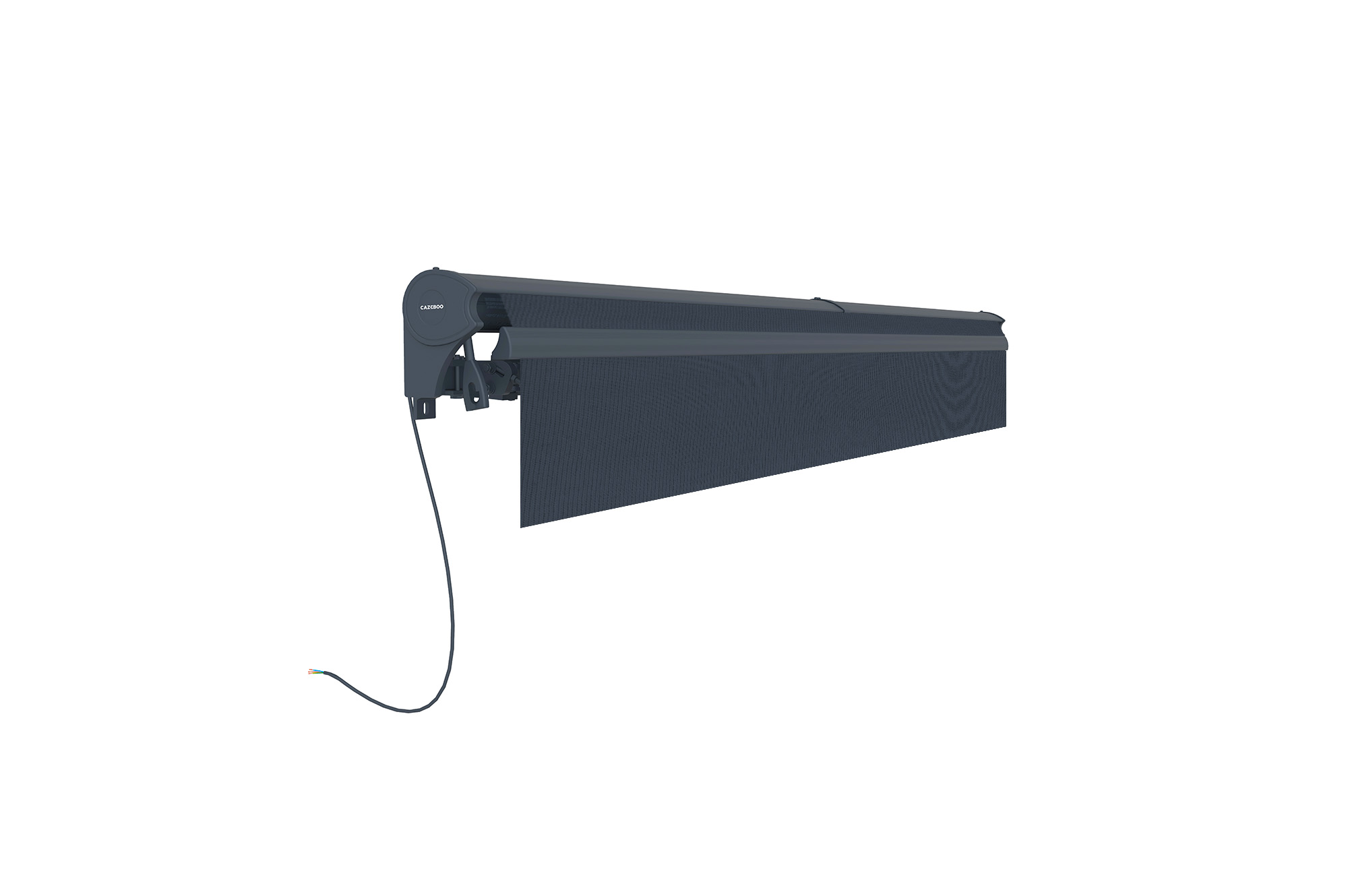 FAZZIO 3x2,5m semi-cassette gemotoriseerd zonnescherm, grijs 8
