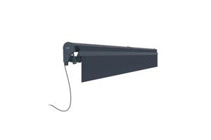 FAZZIO 3x2,5m semi-cassette gemotoriseerd zonnescherm, grijs 8