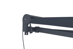 FAZZIO 3x2,5m semi-cassette gemotoriseerd zonnescherm, grijs 14