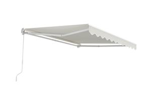 Witte eendelige luifel VECCHIO 3m x 2,5m beige doek 11