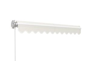 Witte eendelige luifel VECCHIO 3m x 2,5m beige doek 9