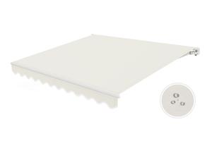 Witte eendelige luifel VECCHIO 3m x 2,5m beige doek 8