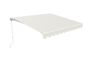 Witte eendelige luifel VECCHIO 3m x 2,5m beige doek 7