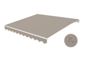 Toldo monobloque blanco VECCHIO de 3 m x 2,5 m, lona color topo 8