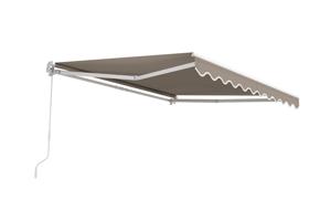 Toldo monobloque blanco VECCHIO de 3 m x 2,5 m, lona color topo 11