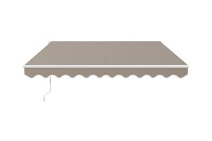 Toldo monobloque blanco VECCHIO de 3 m x 2,5 m, lona color topo 6