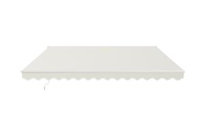 Fehér, egyrészes VECCHIO napellenző 4m x 3m bézs vászonból 6