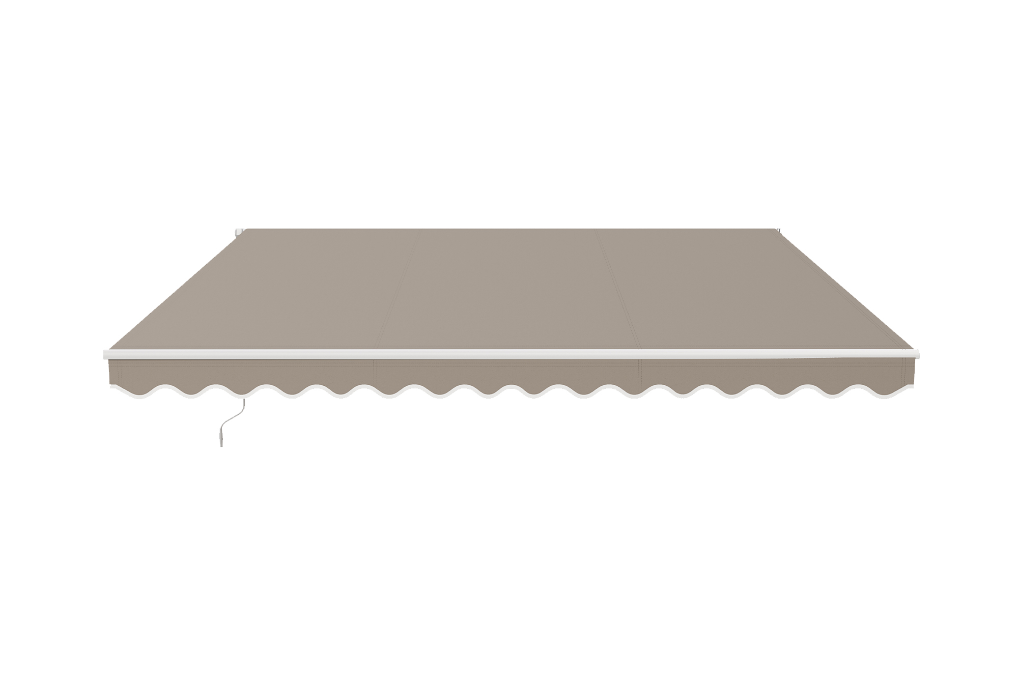 Fehér, egyrészes VECCHIO napellenző, 4 m x 3 m bézs vászon 6