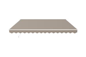 Fehér, egyrészes VECCHIO napellenző, 4 m x 3 m bézs vászon 6