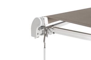 Fehér, egyrészes VECCHIO napellenző, 4 m x 3 m bézs vászon 10