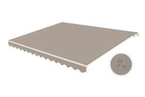 Fehér, egyrészes VECCHIO napellenző, 4 m x 3 m bézs vászon 8