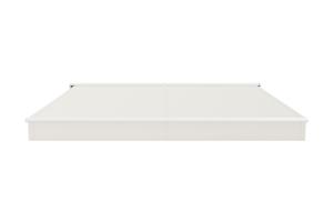 FAZZIO 3m x 2,5m witte semi-cassette gemotoriseerde luifel met beige doek 9
