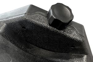 KERI Parasolvoet - Set van 4 zwarte plastic verzwaarde pads 3