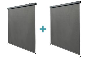 Set mit 2 VADA Pergola-Markisen aus grauem Aluminium – H 250 x B 135 cm 2