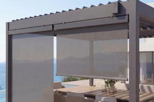 Set mit 2 VADA Pergola-Markisen aus grauem Aluminium – H 250 x B 135 cm 8