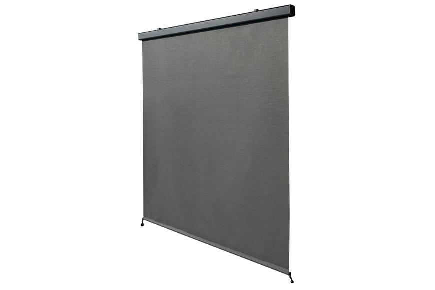 Store pour pergola VADA en aluminium gris - H.250 x L.135 cm