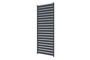 VENTO 92cm pergola privacy screen with grey aluminum louvered slats - for PIANA pergola