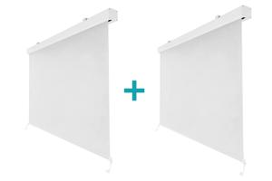 Set de 2 jaluzele pergolă VADA din aluminiu alb - Î.250 x L.180 cm 2